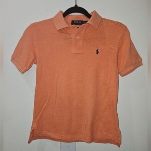 Polo By Ralph Lauren Classic Short Sleeve Polo, Peach. Boys,  Size 8 (S), EUC!